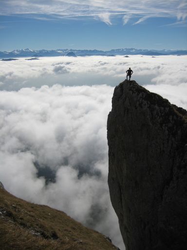 Das Siegerbild des Fotowettbewerbes der Alpinen Gastgeber, aufgenommen bei einer Bergtour im Wilden Kaiser