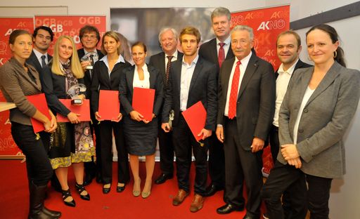 Sieben WissenschafterInnen wurden heuer mit dem AKNÖ-Wissenschaftspreis 2011 ausgezeichnet. Die AKNÖ fördert damit bereits zum sechsten Mal junge AkademikerInnen in ihrer wissenschaftlichen Auseinandersetzung mit der Arbeitswelt.