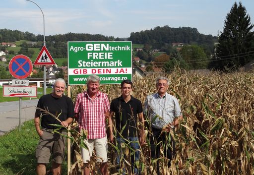  Im Bild v. l. n. r.: Toni Ithaler, Peter Painer, Lukas und Karl Hader.