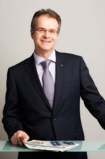 Vorschau Bild von Mag. Herbert Kregl, GF MEIKO Austria präsentiert auf der "Alles für den Gast" die neue "GiO" Technologie