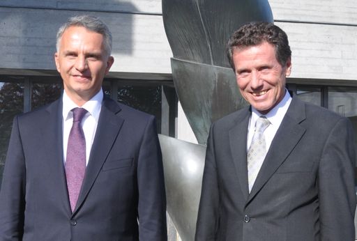 Wissenschafts- und Forschungsminister Karlheinz Töchterle mit Bundesrat Didier Burkhalter