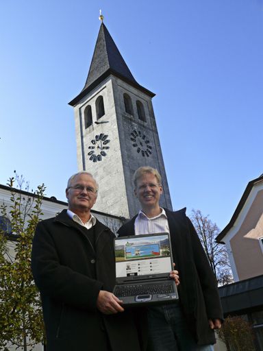  Saalfeldens Pfarrer Mag. Roland Rasser und DI (FH) Patrick Neumann