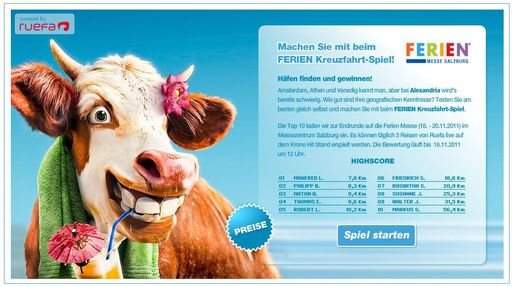 Vorschau Bild von Ruefa Online Game Ferienmesse Salzburg