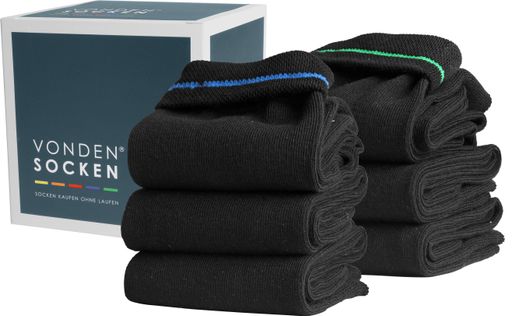 Vorschau Bild von Farbige Streifen an der Innennaht erleichtern das Sortieren - ein perfektes Weihnachtsgeschenk für einen Haushalt mit vielen Sockenträgern.