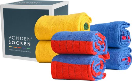  Bunte Socken des spanischen Trendlabels Naive sind stark im Kommen und eine witzige Geschenksidee in der Sockenbox