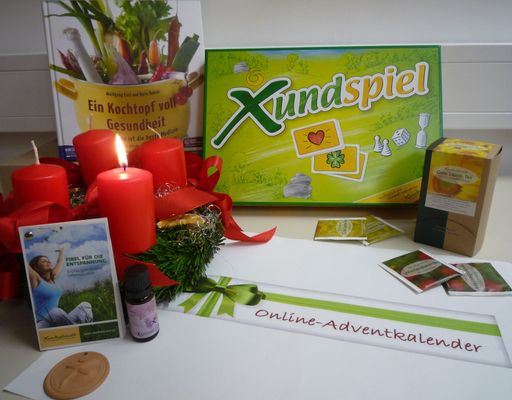  Einige der Produkte, die es beim Xundheitswelt-Online-Adventkalender zu gewinnen gibt