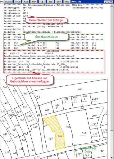 Vorschau Bild von Eigentümer via GPS und Smartphone oder Desktop ermitteln