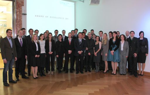 Wissenschafts- und Forschungsminister Karlheinz Töchterle bei der Verleihung des "Awards of Excellence"