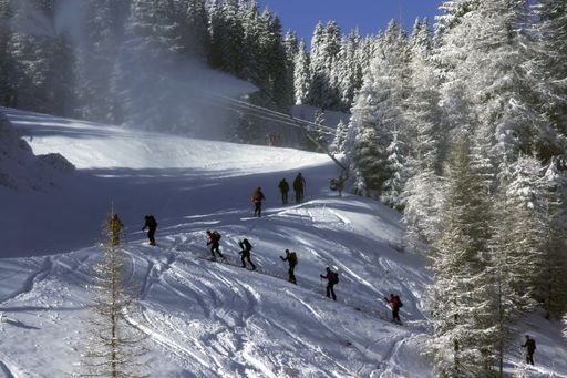 Tourengeher in der Axamer Lizum