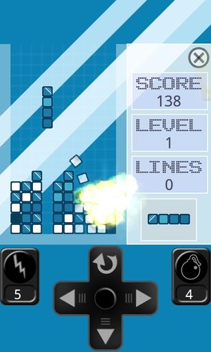 Vorschau Bild von Neue Android Spiele App: "Block Block" - Mit Bomben und Blitzen gegen die Blöcke