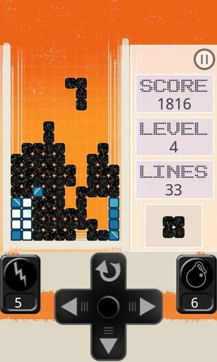 Vorschau Bild von Neue Android Spiele App: "Block Block" - Mit Bomben und Blitzen gegen die Blöcke
