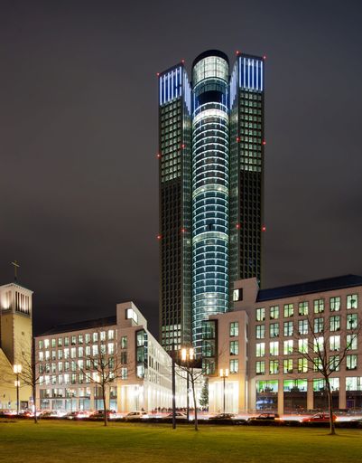 Tower 185: Nachbeleuchtung