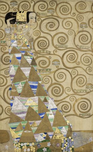 Gustav Klimt, Entwurfszeichnung "Die Erwartung", 1912