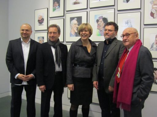 v.l.n.r. Gottfried Gusenbauer, Wolfgang Derler, Barbara Schwarz, Petar Pismestrovic, Gustav Peichl