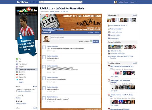 LAOLA1.tv Nummer 1 aller Österreichischen Medien-Portale