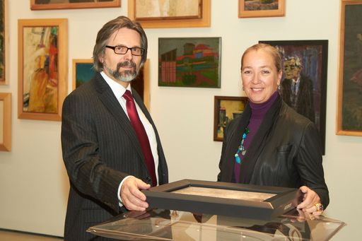 http://www.apa-fotoservice.at/galerie/2711/
Im Bild v.l.n.r. Gerald Bast (Rektor der Universität für angewandte Kunst Wien) und Agnes Husslein-Arco (Direktorin des Belvedere)