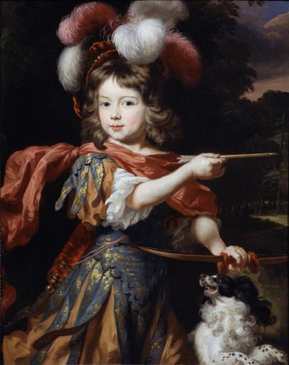 Nicolaes Maes, "Porträt eines Jungen als Adonis", gegen 1670.