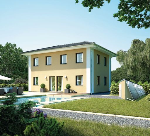  Zenker Haus mit EnergyCabin, der externen Energiezentrale