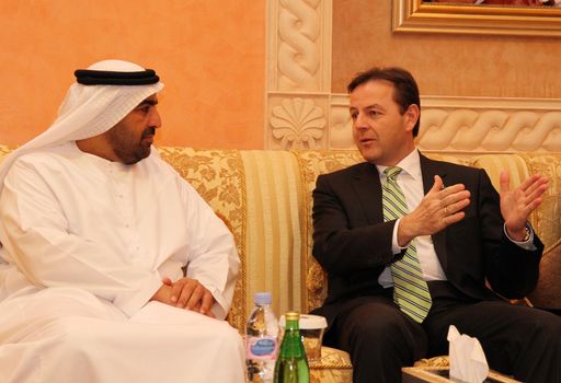 Herr Bundesminister Nikolaus Berlakovich im Gespräch mit dem Minister für Umwelt und Wasser Herrn Rashid bin Fahad