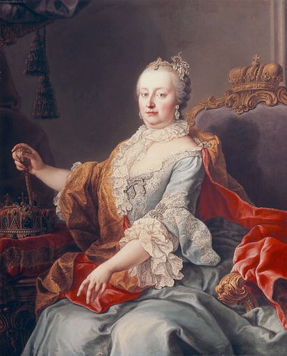 Maria Theresia. Gemälde von M. v. Meytens