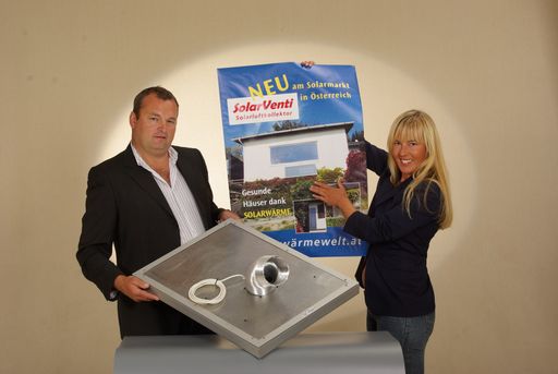 Vorschau Bild von Der innovative Solar Luftkollektor "SolarVenti" nützt Sonnenenergie zur vollautomatischen Belüftung und Erwärmung von Immobilien.