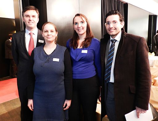 Im Bild v.l.n.r.: Franz Haimerl/LeitnerLeitner, Sigrid Strodl/CeMM, Monika Hieden/Frequentis, Karl Penz/Boeringer Ingelheim.