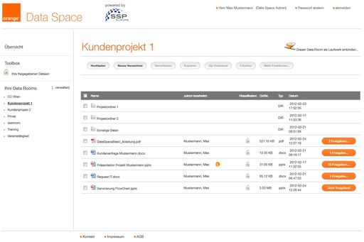 Date Space Basic-Kundenprojekt