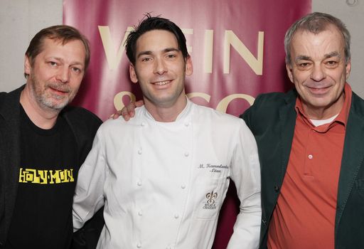 Christian Petz, Martin Kammlander-Löwe und Heinz Kammerer präsentieren neues Küchenkonzept für WEIN & CO