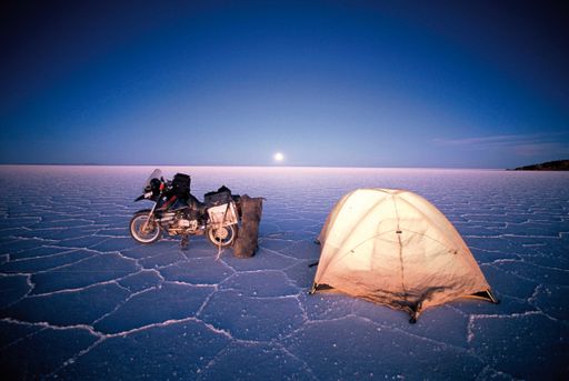  Michael Martin: "30 Jahre Abenteuer".Übernachtung bei -20Grad auf dem Salar de Uyuni in Bolivien.
