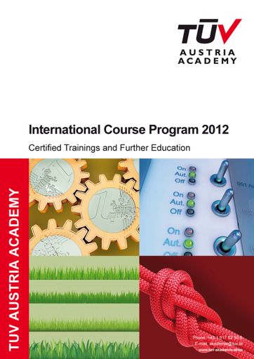 Internationales Kursprogramm der TÜV AUSTRIA Akademie