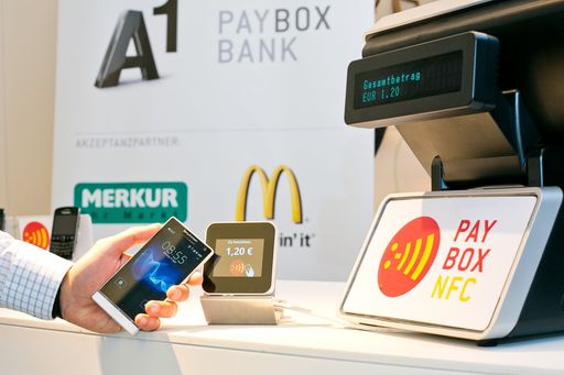 Vorschau Bild von paybox NFC ermöglicht einfache und bargeldlose Bezahlung mit dem Handy.