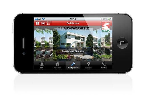 Screenshot ELK App, I-Phone