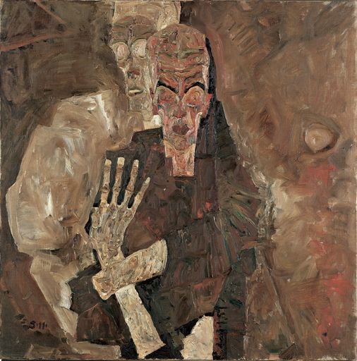 Egon Schiele, Selbstseher, 1911, Öl auf Leinwand, 80,5 x 80 cm, Leopold Museum, Inv. 451