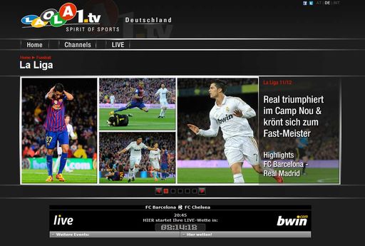 Traumquote für ein Traumspiel! Der Live-Stream des legendären Duells zwischen FC Barcelona und Real Madrid in der spanischen "La Liga" hat erneut für eine Rekord-Quote bei LAOLA1.tv gesorgt.