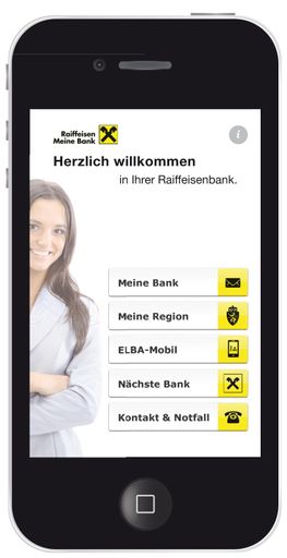 Bankkunden an Beratertermine erinnern und zu lokalen Veranstaltungen einladen, das macht Raiffeisen Steiermark künftig mit einer eigenen App.