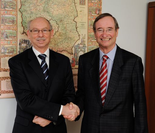 Mehr Wachstum in Europa: EU-Budgetkommissar Janusz Lewandowski und WKÖ-Präsident Christoph Leitl