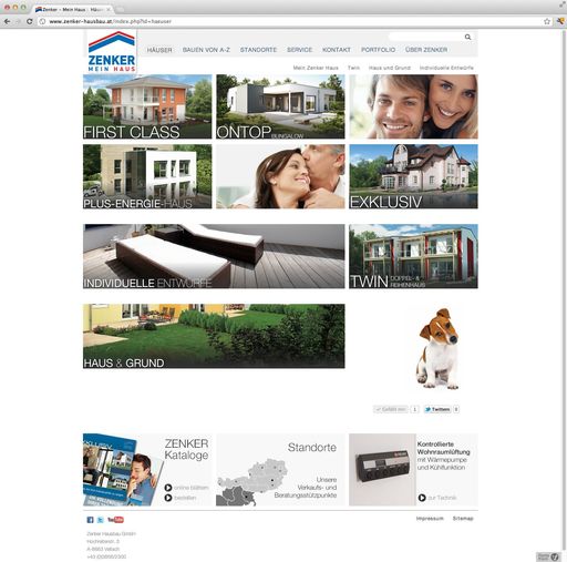 Vorschau Bild von Screenshot Zenker Website