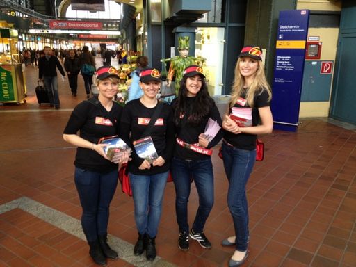  Promotion für den Zillertaler Bergsommer am Hamburger Hauptbahnhof