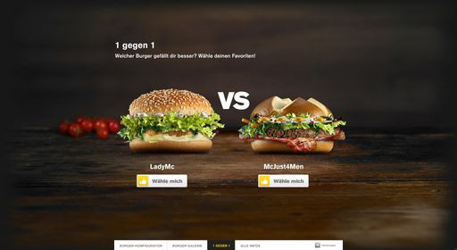 Von der Website aufs Tablett: Eigenen Burger bauen und Österreich begeistern.