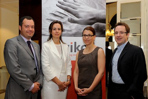 Im Bild v.l.n.r.: Alexander Ertler (IMMOBILIEN.NET), Sophie Karmasin (Karmasin Motivforschung), Helene Fink (wiko wirtschaftskommunikation), Philipp Kaufmann (ÖGNI)