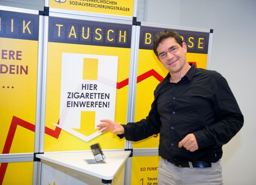 Wer Zigarettenpackung in die Tschik-Tausch-Börse einwirft nimmt an Gewinnspiel teil