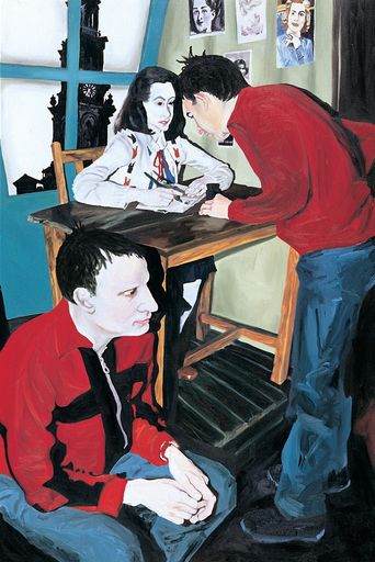 Gil & Moti & Anne Frank, 2002
Öl auf Leinwand, 192 x 132 cm