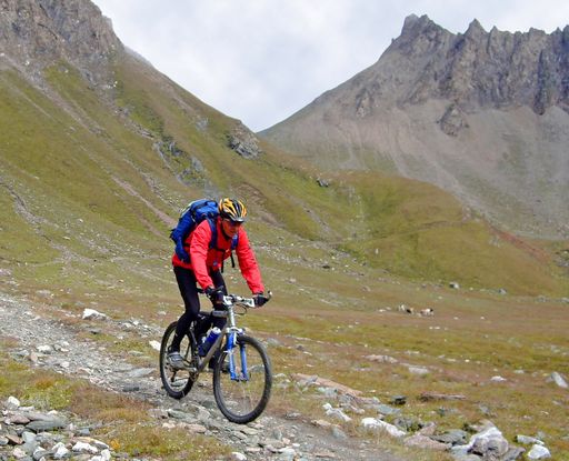 Mountainbike-Tour vom Pfunderer Joch ins Pfitschtertal.