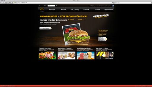 Die österreichische Fußball-Nationalmannschaft geht mit "Immer wieder Österreich" ins Burger-Rennen.