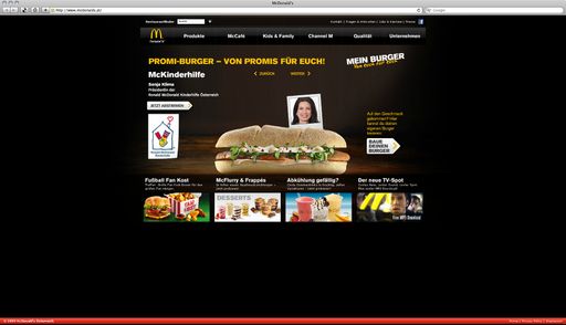 Vorschau Bild von "McKinderhilfe" ist der Lieblings-Burger von Sonja Klima, Präsidentin der Ronald McDonald Kinderhilfe.