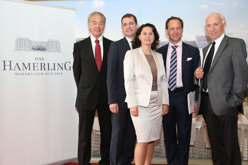  http://www.apa-fotoservice.at/galerie/3035/
Im Bild vlnr.: Bruno Marazzi (Präsident des Verwaltungsrates
der MHH Development AG), Hans-Peter Weiss (Geschäftsführer BIG),
Veronika Mickel (Bezirksvorsteherin Josefstadt), Erwin Soravia
(Vorstand Soravia Group), Richard Schubiger (Präsident des
Verwaltungsrates der Swiss Tertianum International AG)