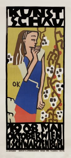 Vorschau Bild von Oskar Kokoschka (1886-1980), Plakat zur Kunstschau 1908, 1908, Farblithographie auf Papier, 94 x 62,2 cm, Privatbesitz, (c) Fondation Oskar Kokoschka / VBK, Wien 2012 - Bild kann für Pressezwecke im Zusammenhang mit der Ausstellung honorarfrei verwendet werden