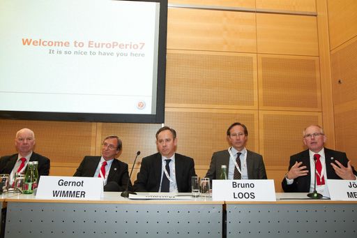  http://www.apa-fotoservice.at/galerie/3044/ im Bild v.l.n.r. Prof. Dr. Richard Palmer (Scientific chairman EuroPerio7), Prof. Dr. Gernot Wimmer (Chairman EuroPerio7), Prof. Dr. Mariano Sanz, Prof. Dr. Bruno Loos und Prof. Dr. Jörg Meyle