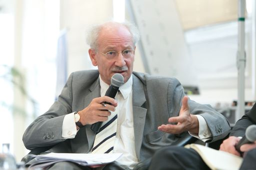 Bildungsbrunch: Arbeiten und Lernen bis 70?.(C) fotodienst, Martina Draper.Foto: Prof. Dr. Bernd Marin, Sozialforscher & Leiter Europaeisches Zentrum für Wohlfahrtspolitik und Sozialforschung.