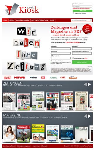 Vorschau Bild von Screenshot Austria-Kiosk